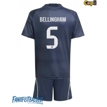 Real Madrid Jude Bellingham #5 Echipament de Fotbal Replică 2025-26 Copii Deplasare (+ Șorturi)